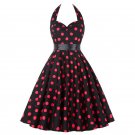 Size XXL Red Fashion Sleeveless Vintage 1950s Women Dress
