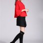 Size 40 Black Women's Knee-Length Winter Boots with Rhinestone