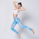 Size S Blue Fashion Yoga Patchwork Leggings (6 Colors)