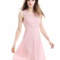 Size M Pink Lace Pencil Dress Sleeveless