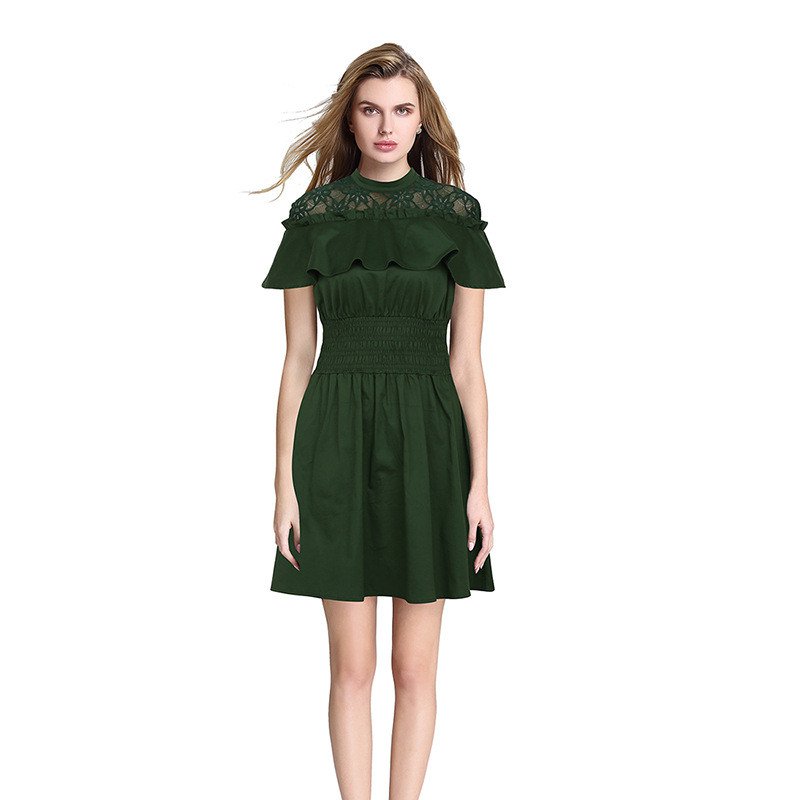 Size XL Green Lace Summer Dress