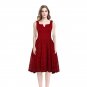 Size S Red Lace Women Elegant Dress