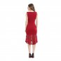 Size S Red Women Pencil Dress Hollow Out