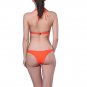 Size XL Orange Women Solid Bikini Swimwear Sets