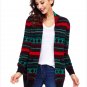 Size S Black Winter Cardigan Jacket large size sweater long sleeve loose women's Christmas sweater