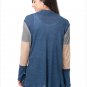 Size XL Blue New large size cardigan sweater shawl hit color long-sleeved women's sweaters