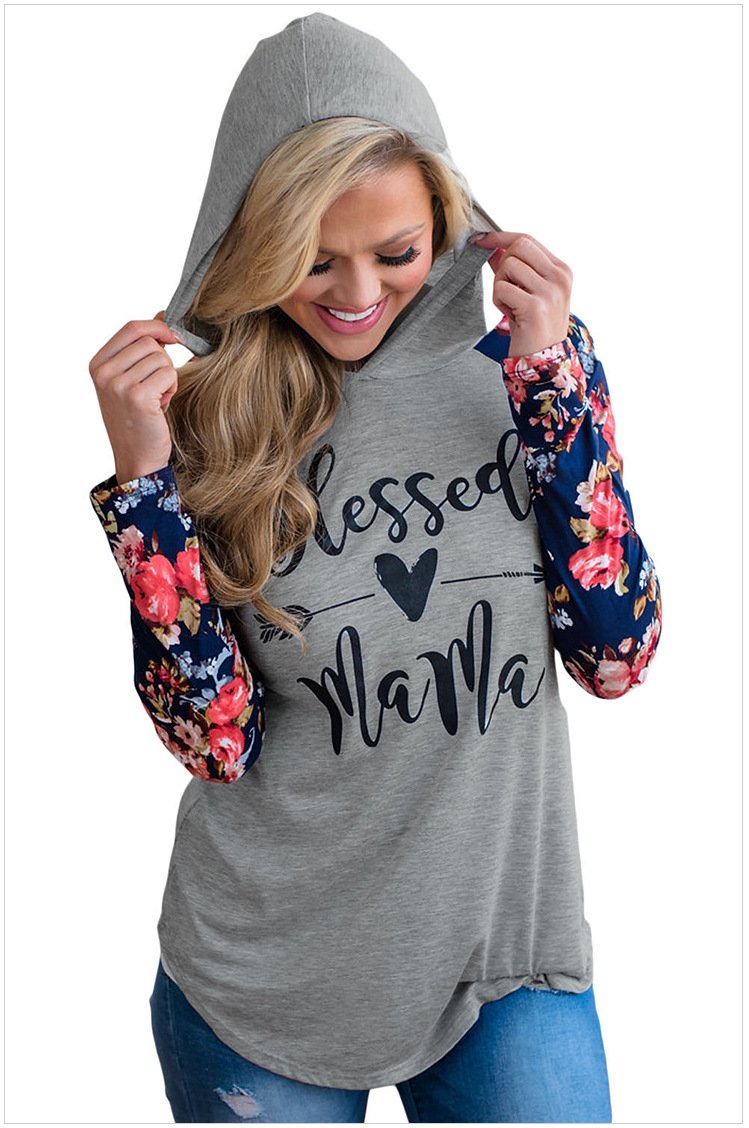 Size XL New women hooded hedging color code long sleeve women's sweater