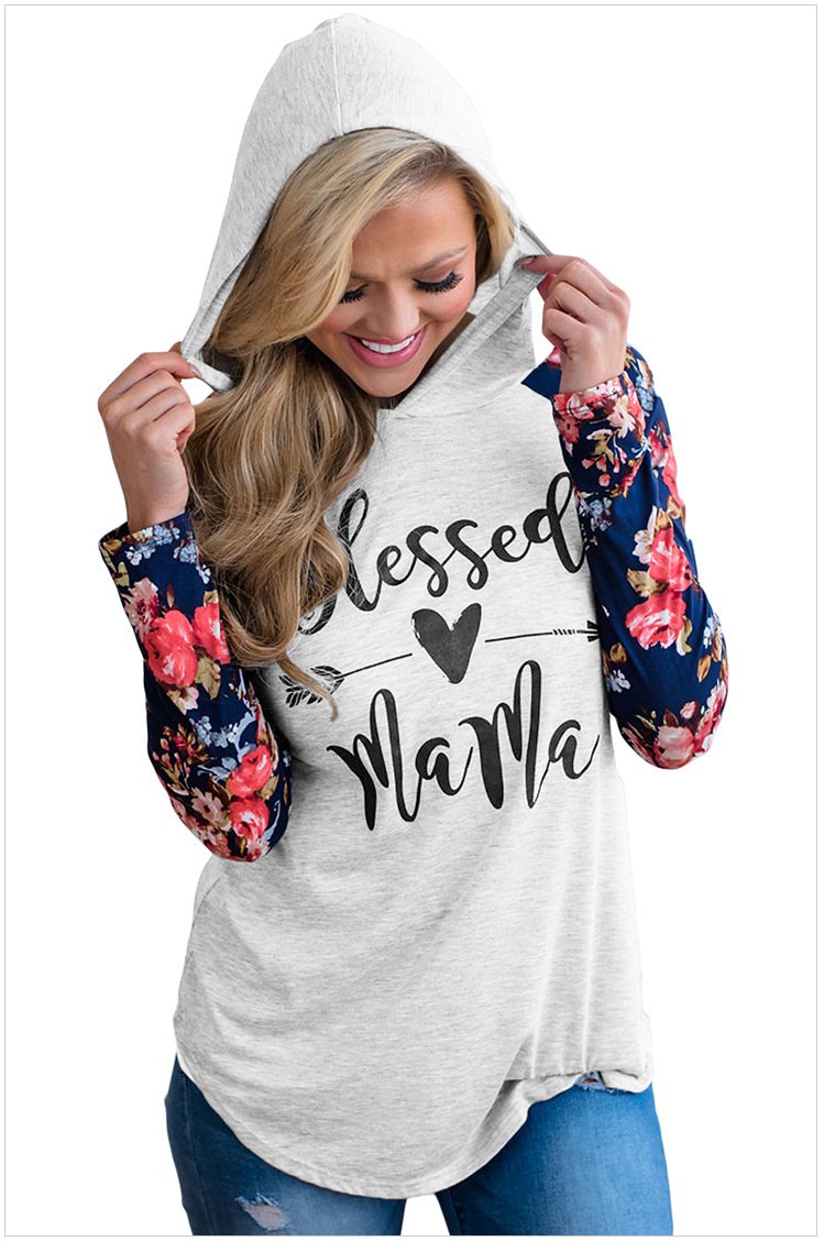 Size XL New women hooded hedging color code long sleeve women's sweater