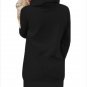 Size M New high collar lace hedging long sleeve pocket women's sweater Hoody