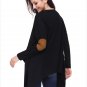Size XL Black Fashion Cardigan Cardigan long sleeve irregular shawl plus size coat