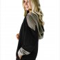 Size M Black Large size women's dress long hedging loose women's sweater