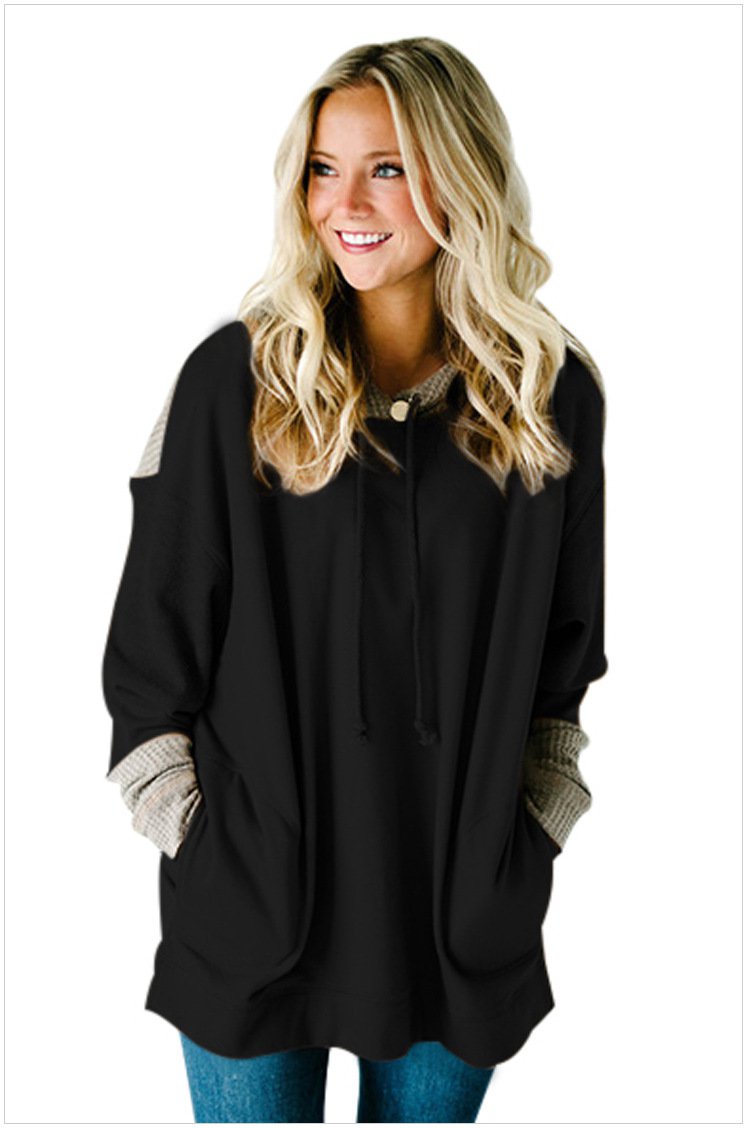 Size XXL Black Large size women's dress long hedging loose women's sweater