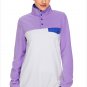 Size S Purple New fashion pullover high collar button long-sleeved women's sweater