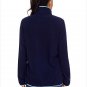 Size XL Blue New fashion pullover high collar button long-sleeved women's sweater