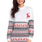 Size XXL Winter new Christmas printing ladies round neck long sleeve sweater
