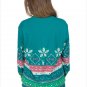 Size S Green Winter new unique round neck long-sleeved self-cultivation women's sweater