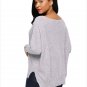 Size S Grey Women's sweaters long sleeve V-neck long short women's sweaters
