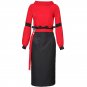 Size XL New fashion suit skirt women two sets of red coat hip half skirt women