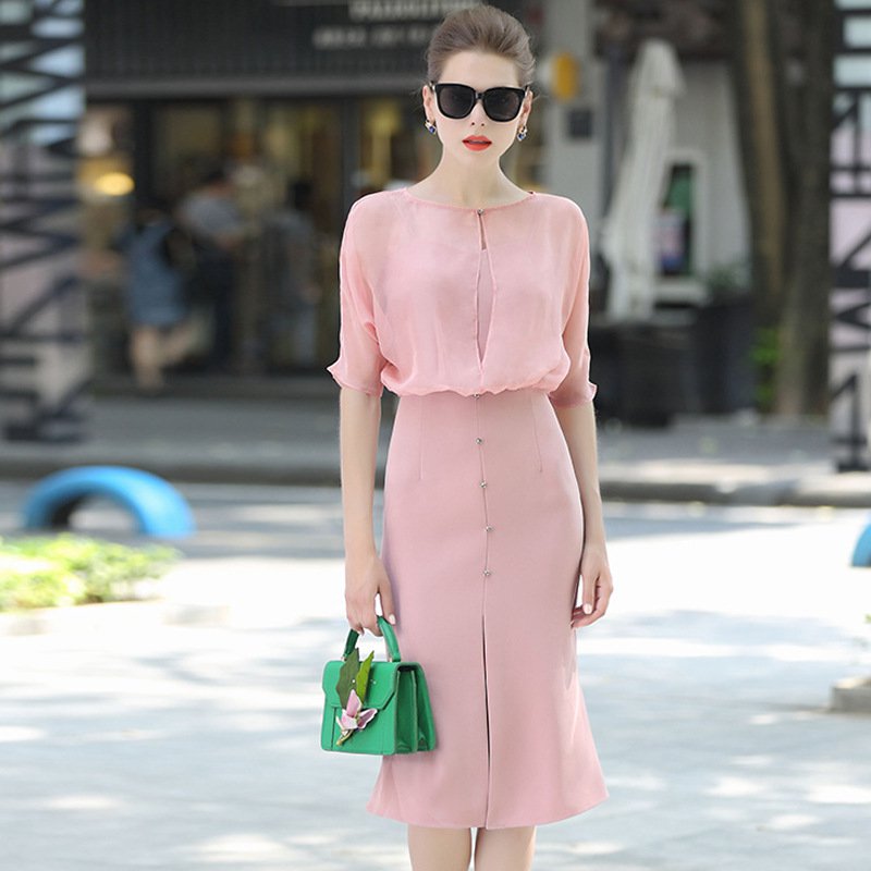 Size XL Sunscreen two-piece women's strap fashion chiffon dress