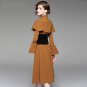 Size S 2017 autumn winter new female long temperament waist jacket