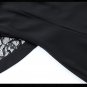 Size L Black Lace Hollow Out Women Elegant Party Dress