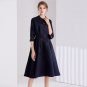 Size S Blue OL Women Shirt Dress