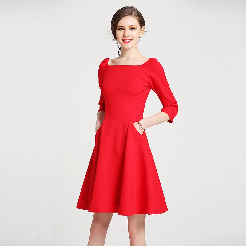 Size S Red Women Party Dress