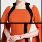 Size M Brown Women Slim Party Dress