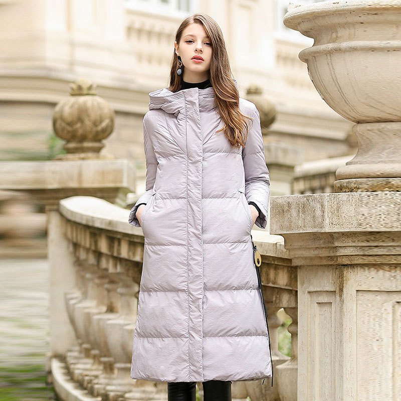 Size XL Grey Women Down Jacket