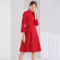 Size L Red Charming Women A-Line Dress