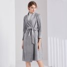 Size M Grey Women Fashion Coat