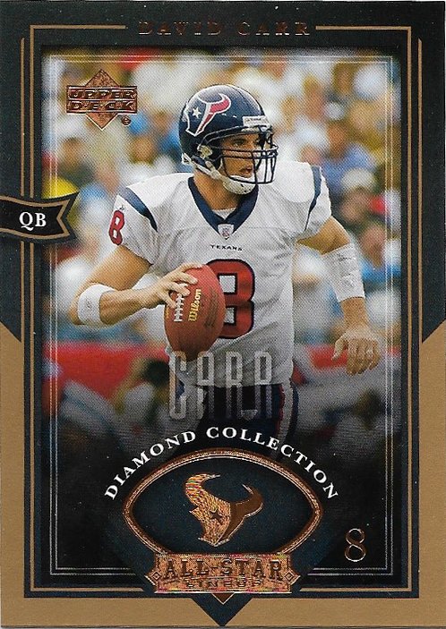 David Carr 2004 Upper Deck Diamond All-Star Lineup #49 Houston Texans Football Card