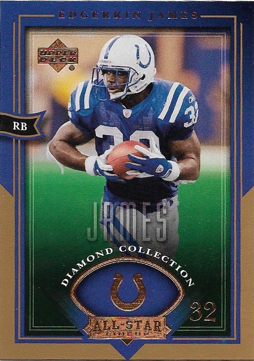 Edgerrin James 2004 Upper Deck Diamond All-Star Lineup #22 Indianapolis Colts Football Card