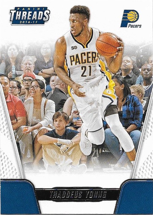 Thaddeus Young 2016-17 Panini Threads #44 Indiana Pacers Basketball Card