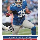 Andre Brown 2013 Score #142 New York Giants Football Card
