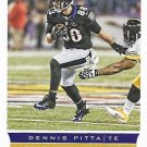 Dennis Pitta 2013 Score #19 Baltimore Ravens Football Card