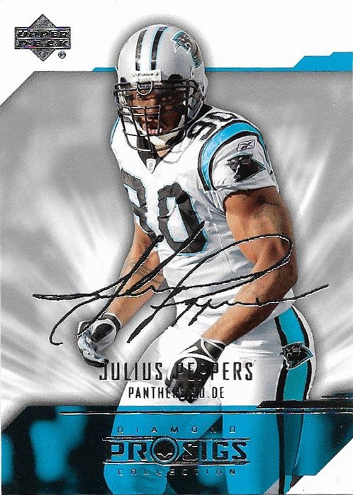 Julius Peppers 2004 Upper Deck Pro Sigs #12 Carolina Panthers Football Card
