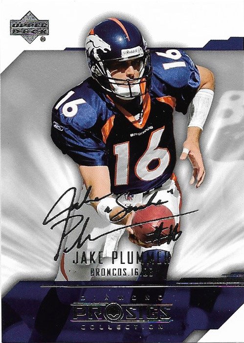 Jake Plummer 2004 Upper Deck Pro Sigs #27 Denver Broncos Football Card