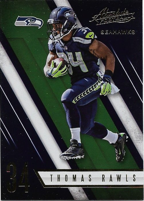 Thomas Rawls 2016 Panini Absolute #78 Seattle Seahawks Football Card