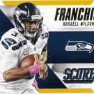 Russell Wilson 2015 Score Franchise Gold #12 Seattle Seahawks Football Card