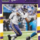 Anthony Barr 2016 Donruss #175 Minnesota Vikings Football Card Anthony Barr 2016 Donruss #175 Minnesota Vikings Football Card