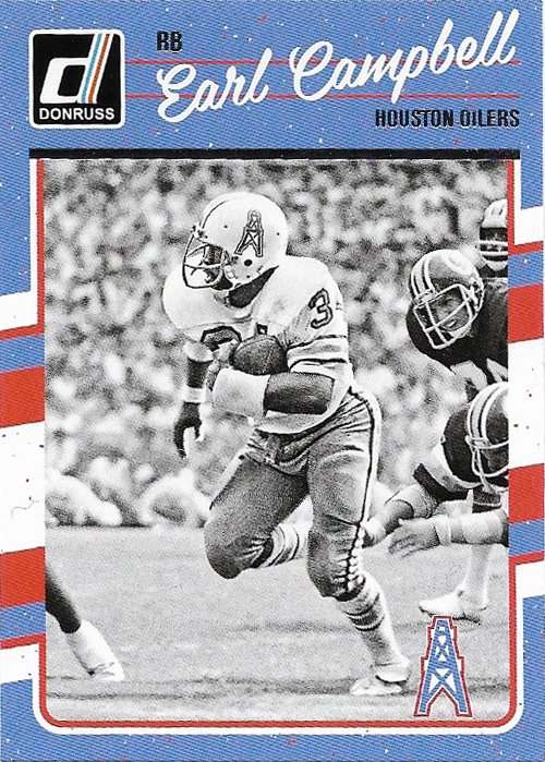 Earl Campbell 2016 Donruss 114 Houston Oilers Football Card