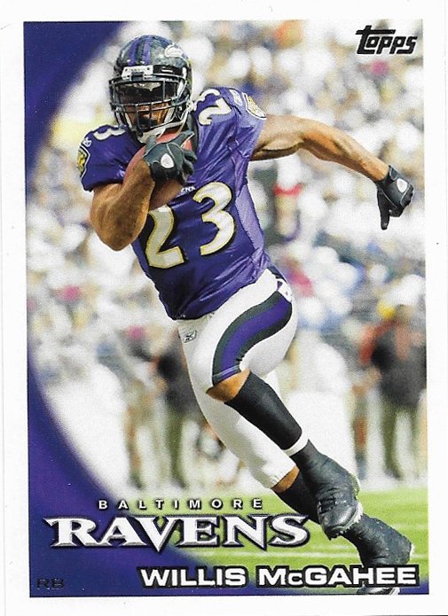 Willis McGahee 2010 Topps #178 Baltimore Ravens Football Card