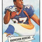 Knowshon Moreno 2010 Topps 1952 Bowman Design #52B-16 Denver Broncos Football Card