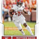 Matthew Dayes 2017 Score Rookie #433 North Carolina State Wolfpack Football Card