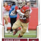 Carlos Hyde 2017 Score #274 San Francisco 49ers Football Card