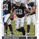 Khalil Mack 2017 Score #183 Oakland Raiders Football Card