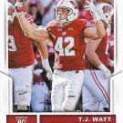 T.J. Watt 2017 Score Rookie #336 Wisconsin Badgers Football Card