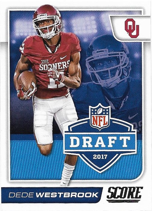 Dede Westbrook 2017 Score Draft Rookie #7 Oklahoma Sooners Football Card
