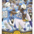 San Diego Chargers 2012 Topps #101 Football Team Card